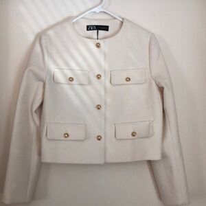 Zara Women's Cream Jacket